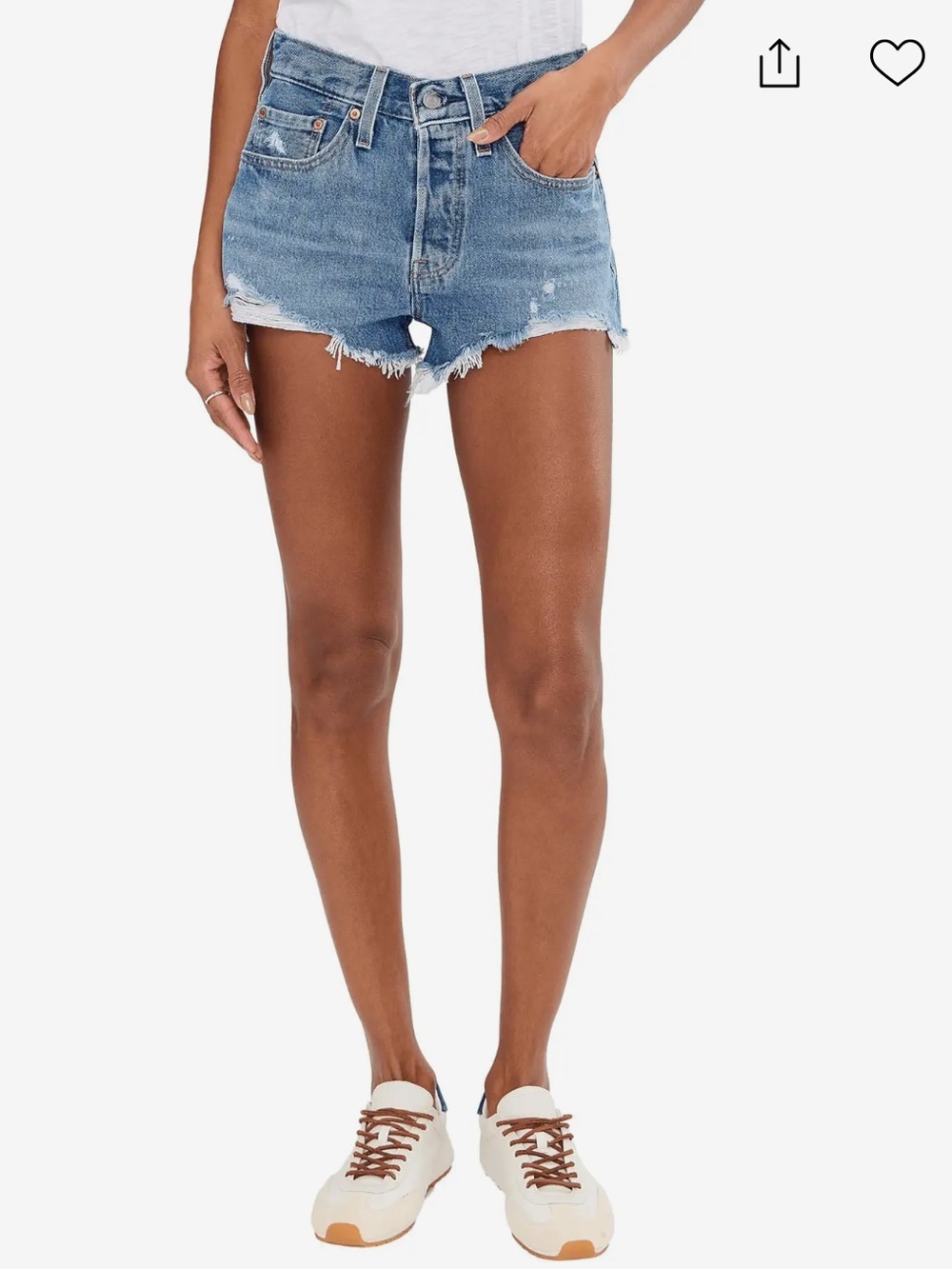 Levi’s premium 501 high rise shorts